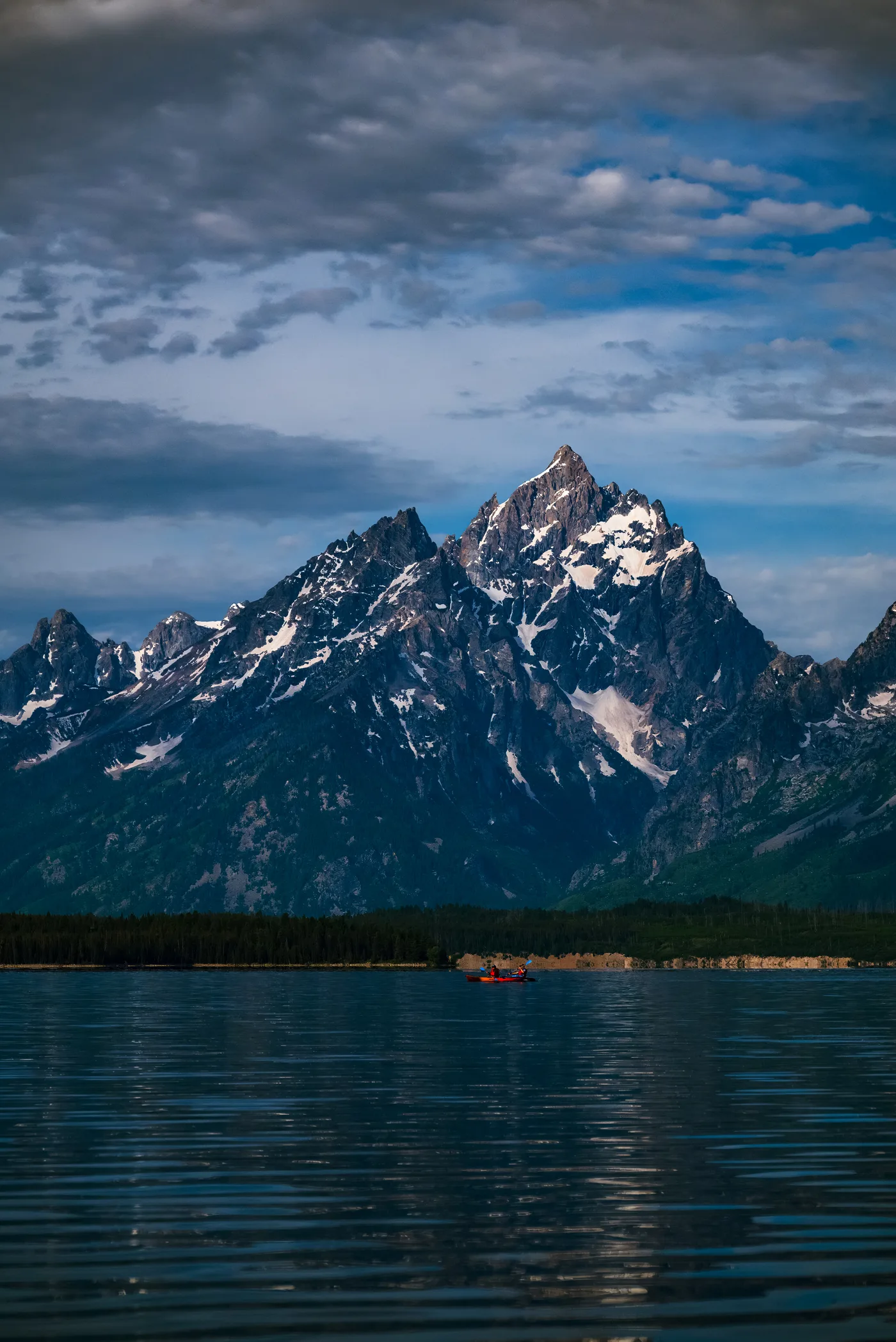 Tetons from Jackson Lake