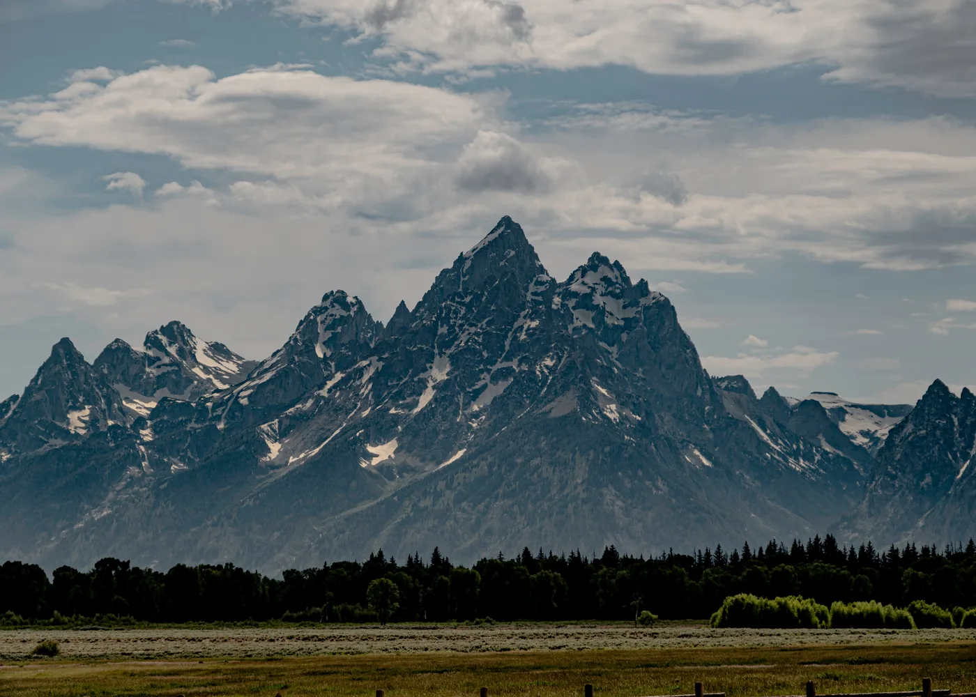 Backlit Tetons